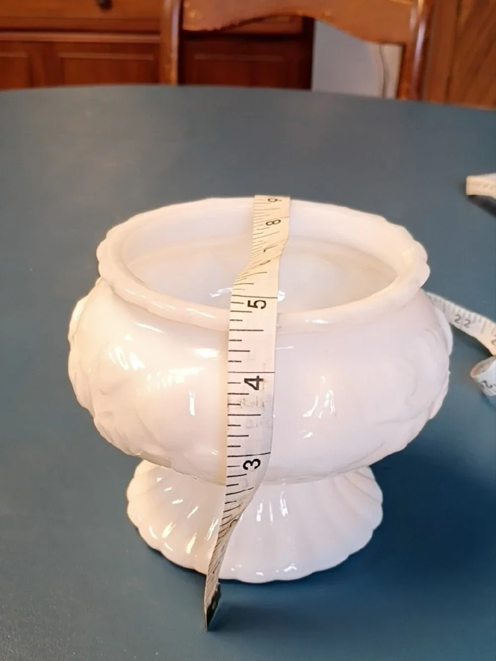 Milk Glass Floral & Vine elegant white